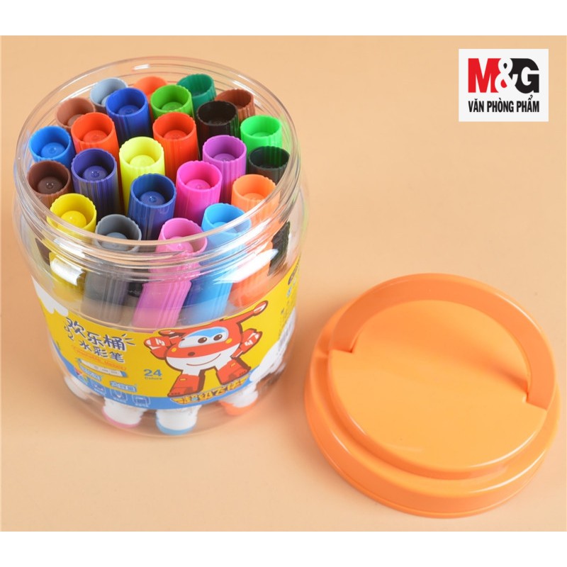 Bút nước M&amp;G JCPN0321/JCPN0322/JCPN0323 nhiều màu hình siêu nhân đỏ