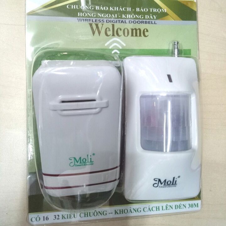 (Mới) Chuông Cửa Báo Khách Moli B3 Chính Hãng Bh 1 Năm