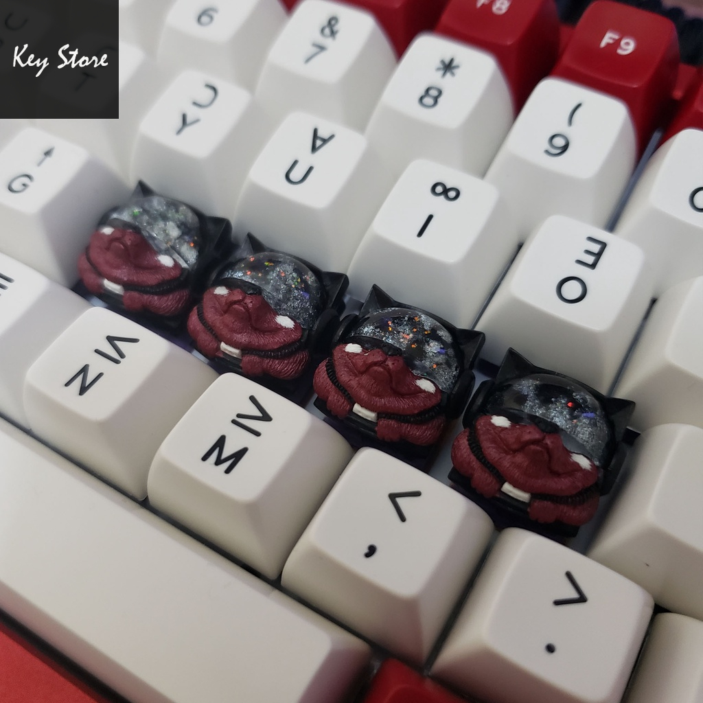 Nút bàn phím cơ artisan keycap sirius màu đỏ burgundy