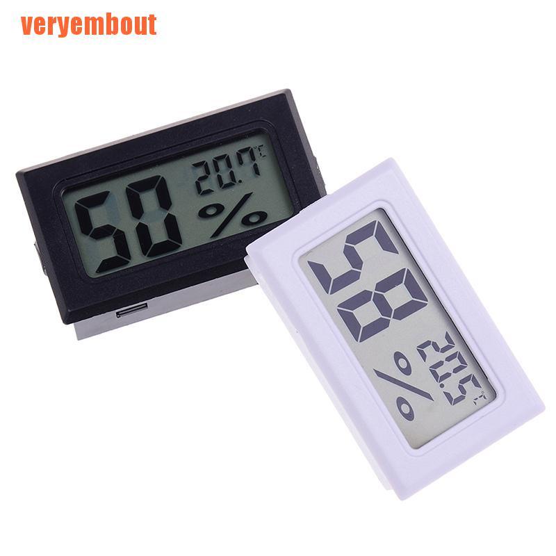 Small size digital lcd thermometer hygrometer humidity temp meter measuri