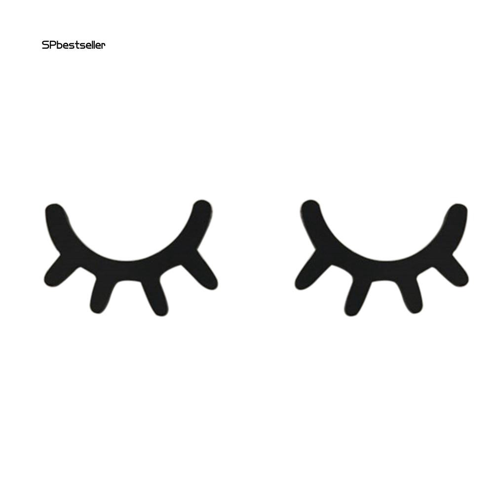 Set 2 miếng gỗ dán tường hình lông mi xinh xắn