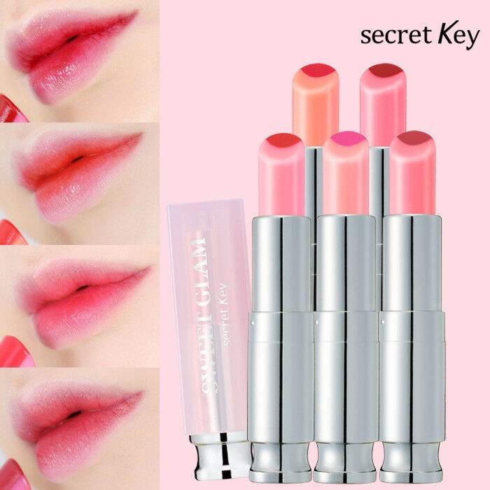 Son dưỡng môi 2 màu Secret Key Sweet Glam Two Tone Glow 3.8g #Fresh Coral _ Son Dưỡng Có Màu _ Secret Key Chính Hãng