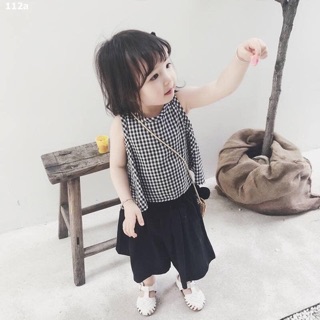 Set bộ kẻ caro bé gái 1-5y