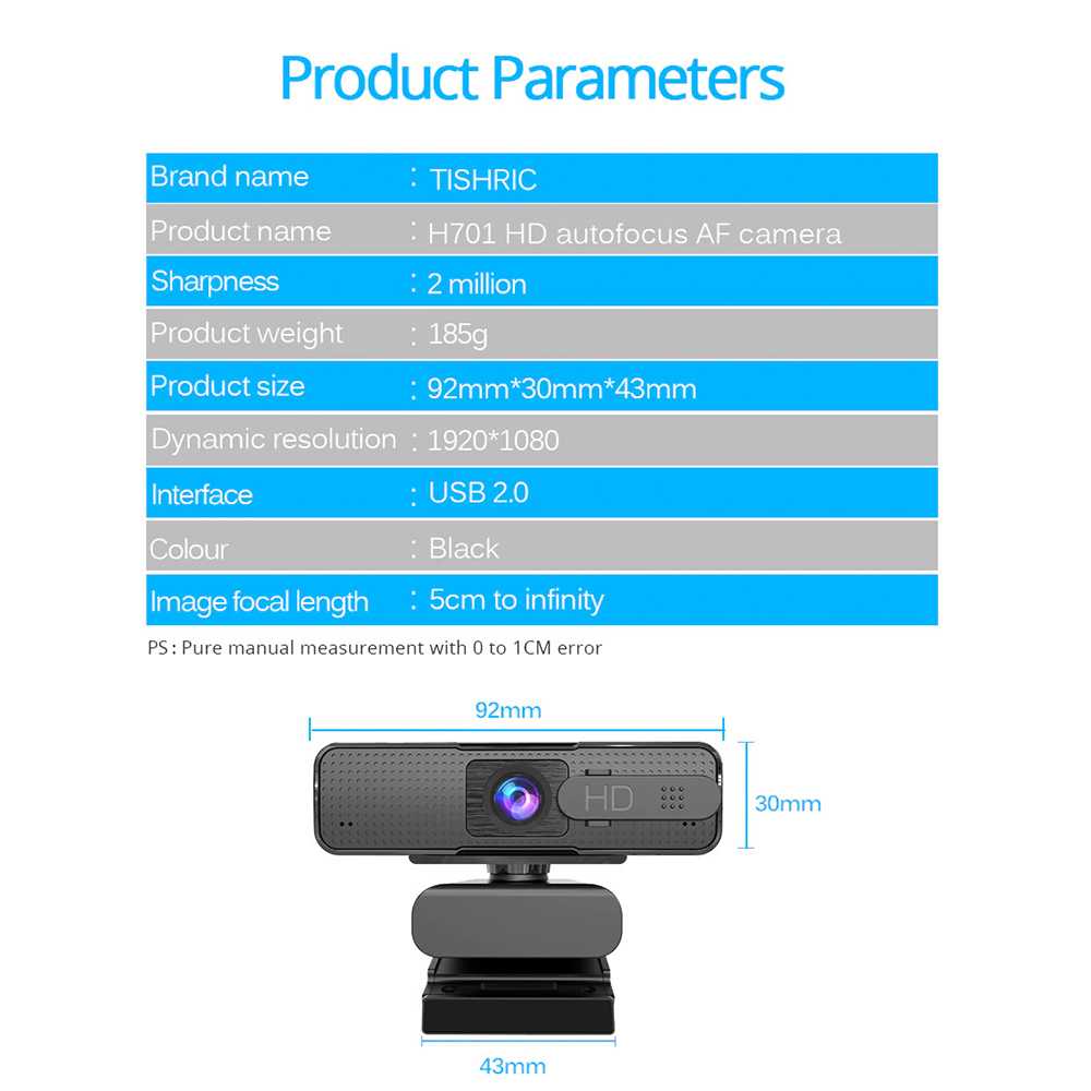 Webcam Hd 1080p Tự Động Lấy Nét Tích Hợp Mic H701 Cho Laptop | BigBuy360 - bigbuy360.vn