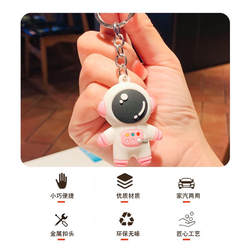 Móc Khóa Kim Loại Hình Phi Hành Gia Thời Trang