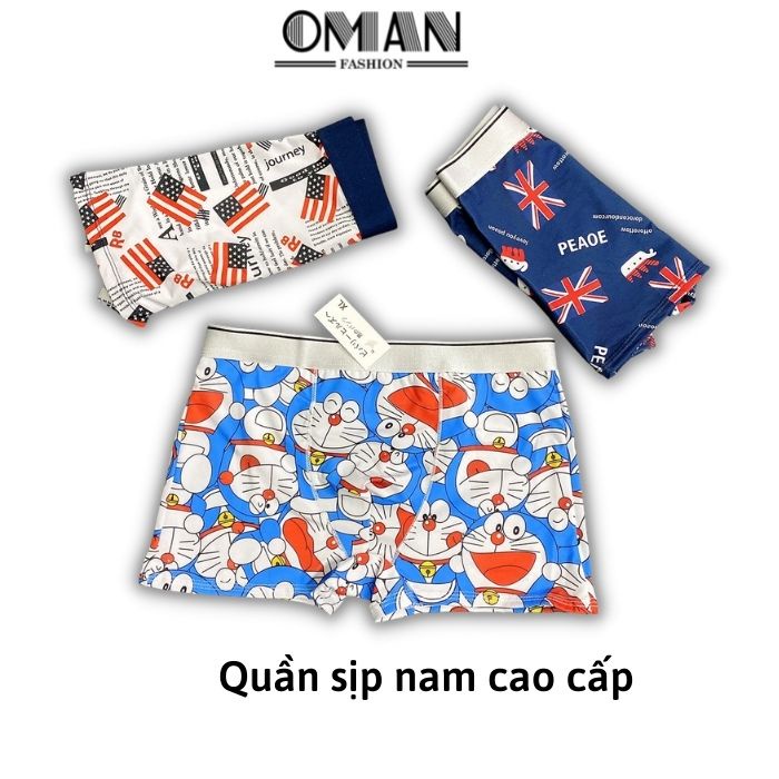Quần sịp đùi chất thun lạnh co giãn, quần lót nam cao cấp-OMAN QL021 - Hàng mới về