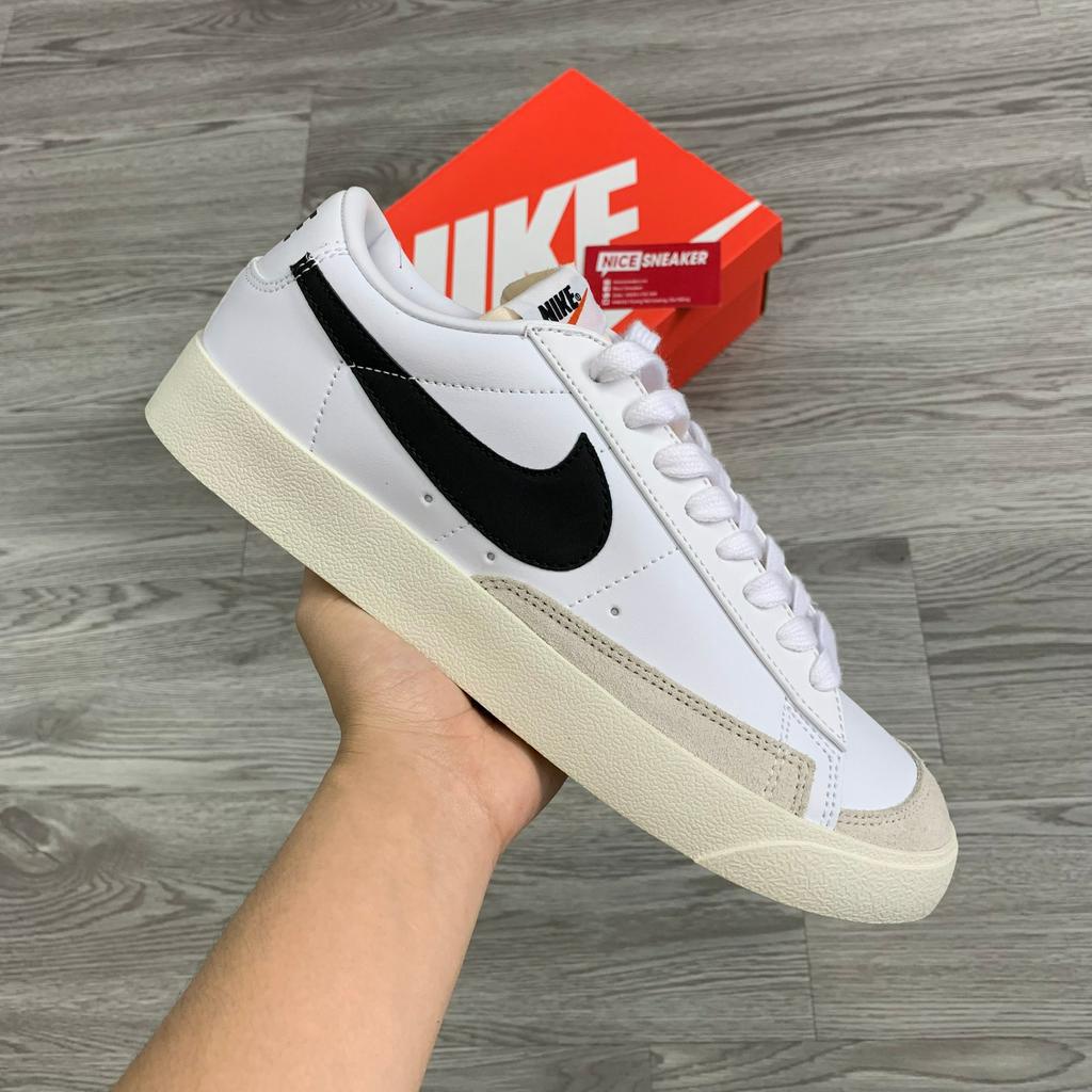 Giày Sneaker Blazer Low 77 Vintage White Black, Giày Thể Thao Cổ Thấp Blazer Trắng Đen - NICE SNEAKER | Chất lượng siê