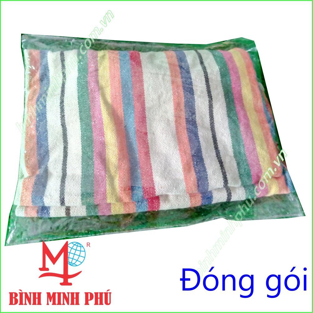 XÍCH ĐU VẢI COTTON MINH PHÚ CỦA BỘ SẢN PHẨM VÕNG XẾP ĐA NĂNG MINH PHÚ 4 TRONG 1 - MÀU: SỌC 7 MÀU, MÃ XICHDU1