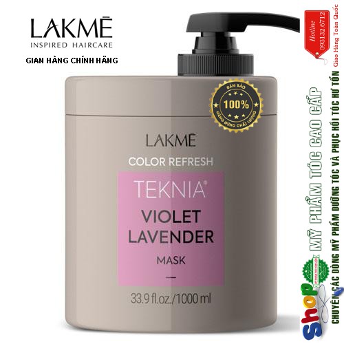 ✅ Hàng_Chính_Hãng_100%✅Hấp dầu dưỡng màu tóc nhuộm (MÀU TÍM) LAKME TEKNIA LAVENDER VIOLET 1000ml