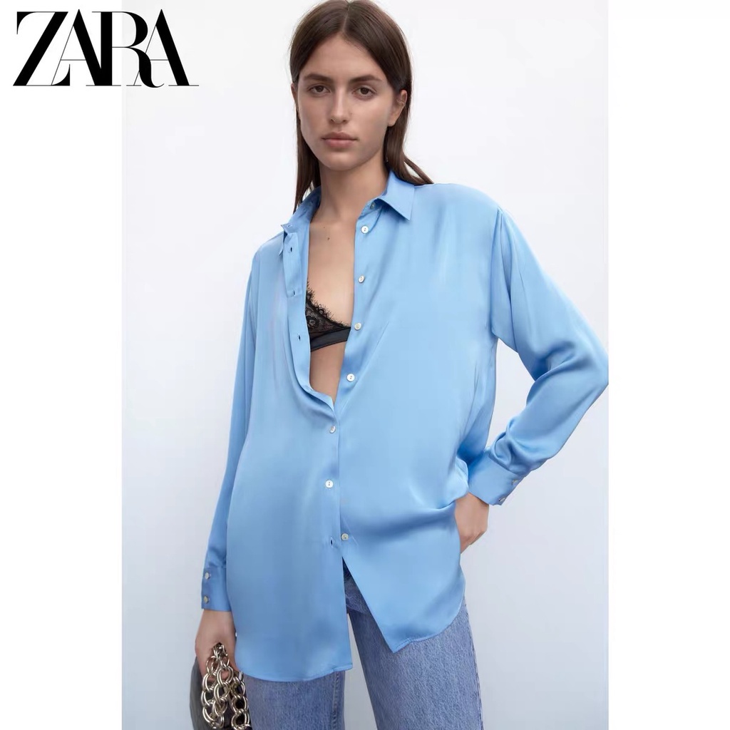 Áo Sơ Mi Lụa satin Nữ ZARA