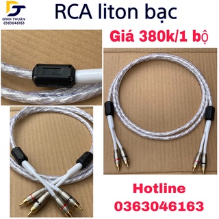 Dây av Liton bạc có cục chống nhiễu dài 1m