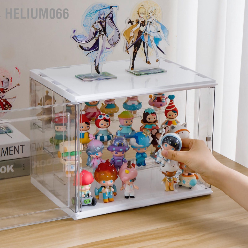 Hộp trưng bày trong suốt đựng bộ sưu tập tủ Storge rõ ràng cho nhựa Helium066