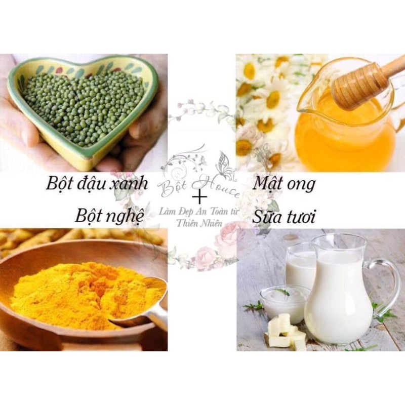 BỘT ĐẬU XANH HANDMADE DƯỠNG DA NHÀ BỘT