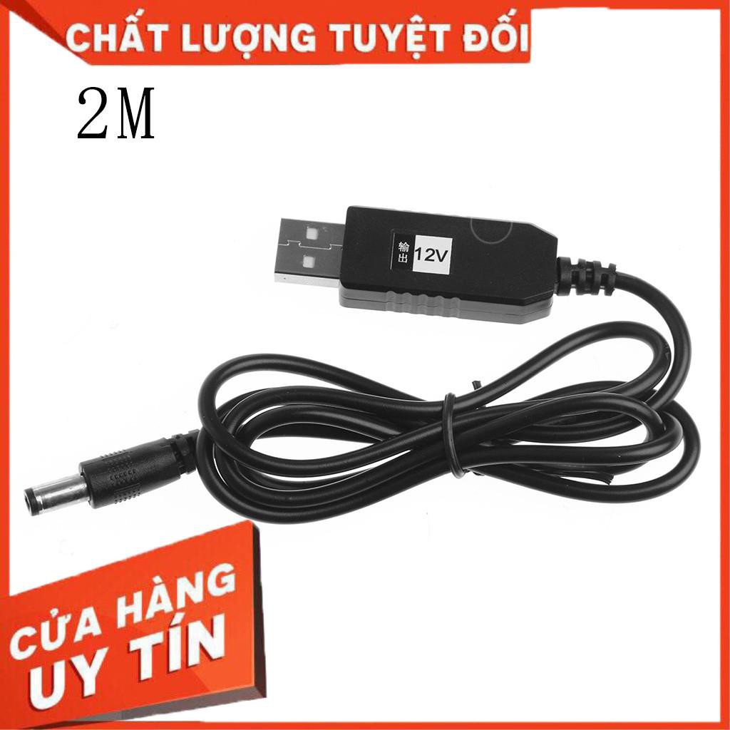 Cáp chuyển từ USB DC 5V sang 12V - Mất điện vẫn có wifi