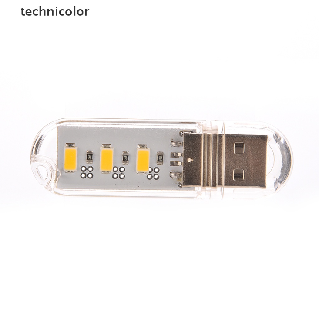 Móc Khóa Đèn LED 3 Bóng Hình Ổ Đĩa U Ánh Sáng Trắng Có Vỏ Bọc TYG