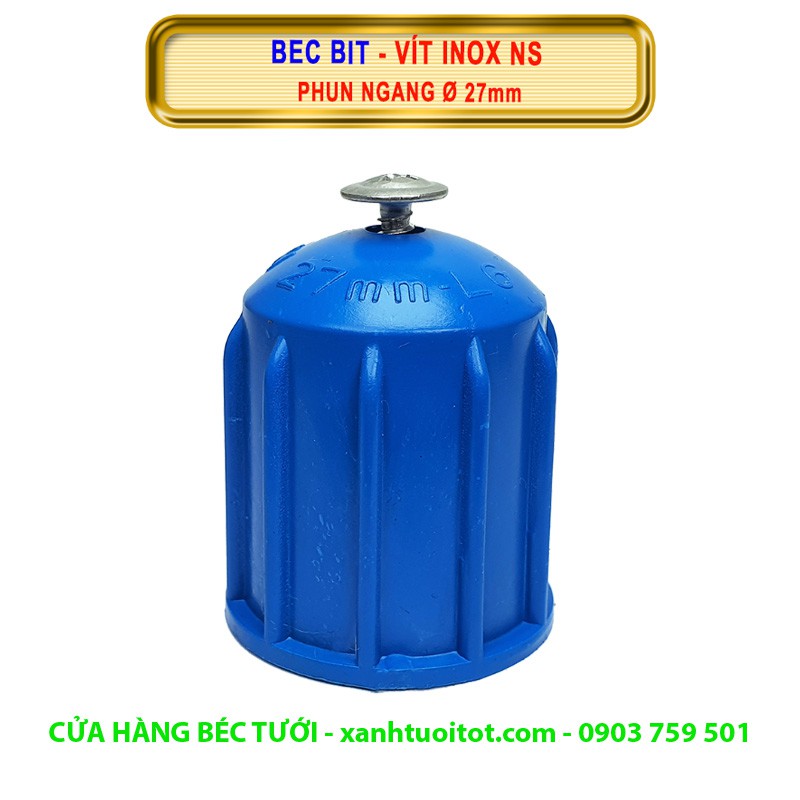 Bộ 10 cái BÉC BÍT CON VÍT INOX NỐI TRƠN PHI 27  PVC