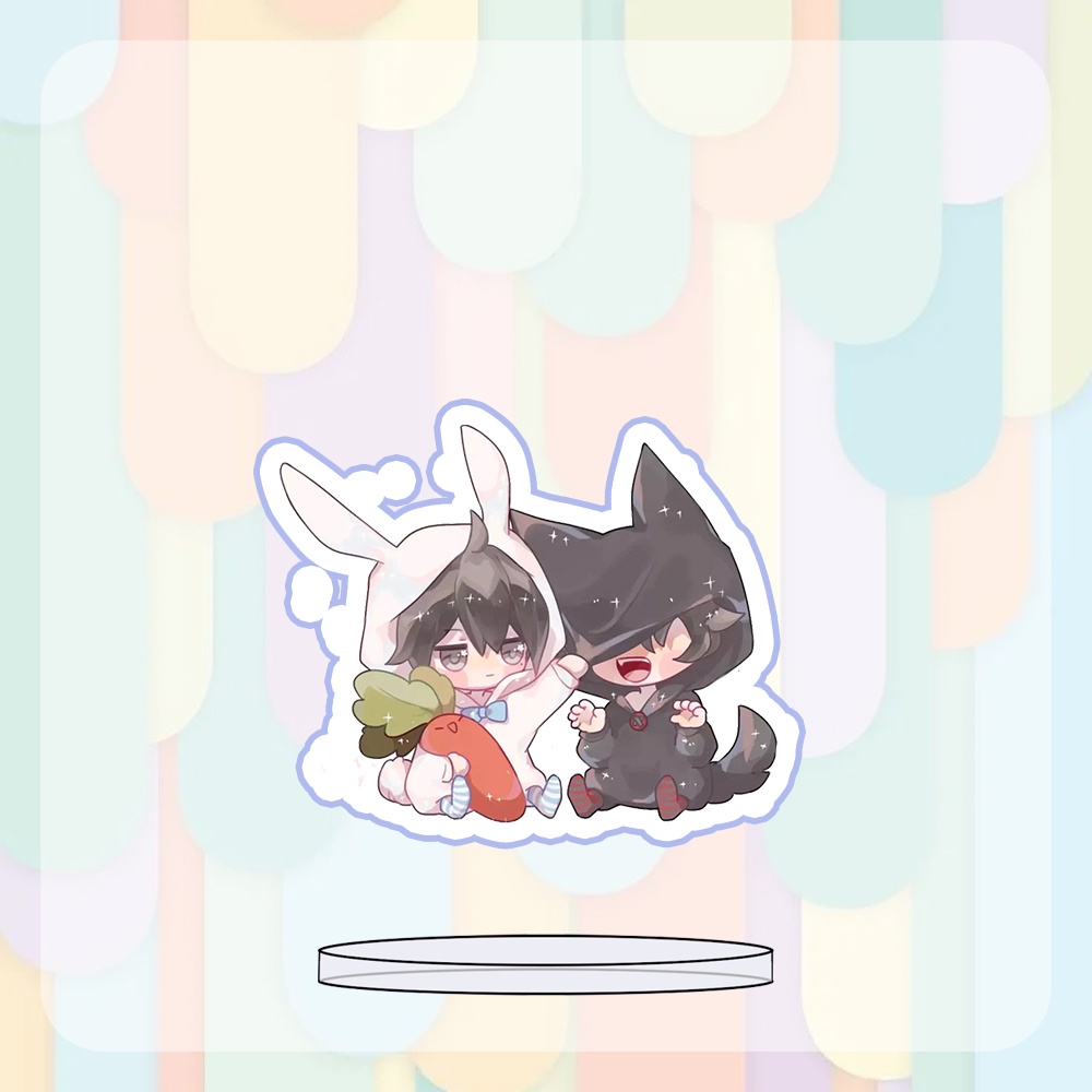 ( MINI ) Mô hình Standee in hình NGỤY TRANG HỌC TRA BL anime chibi mica trưng bày