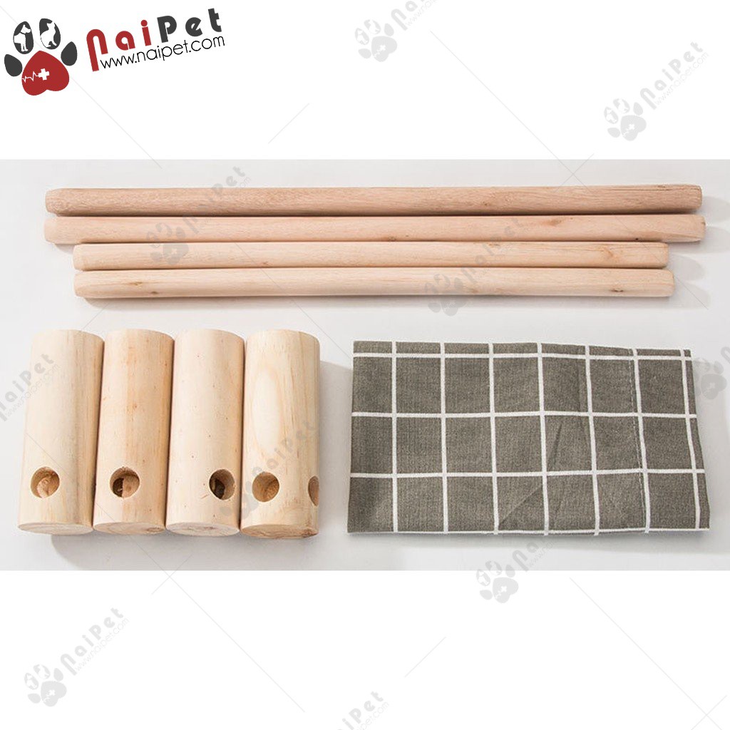 Giường Nằm Cho Thú Cưng Bằng Gỗ DN018