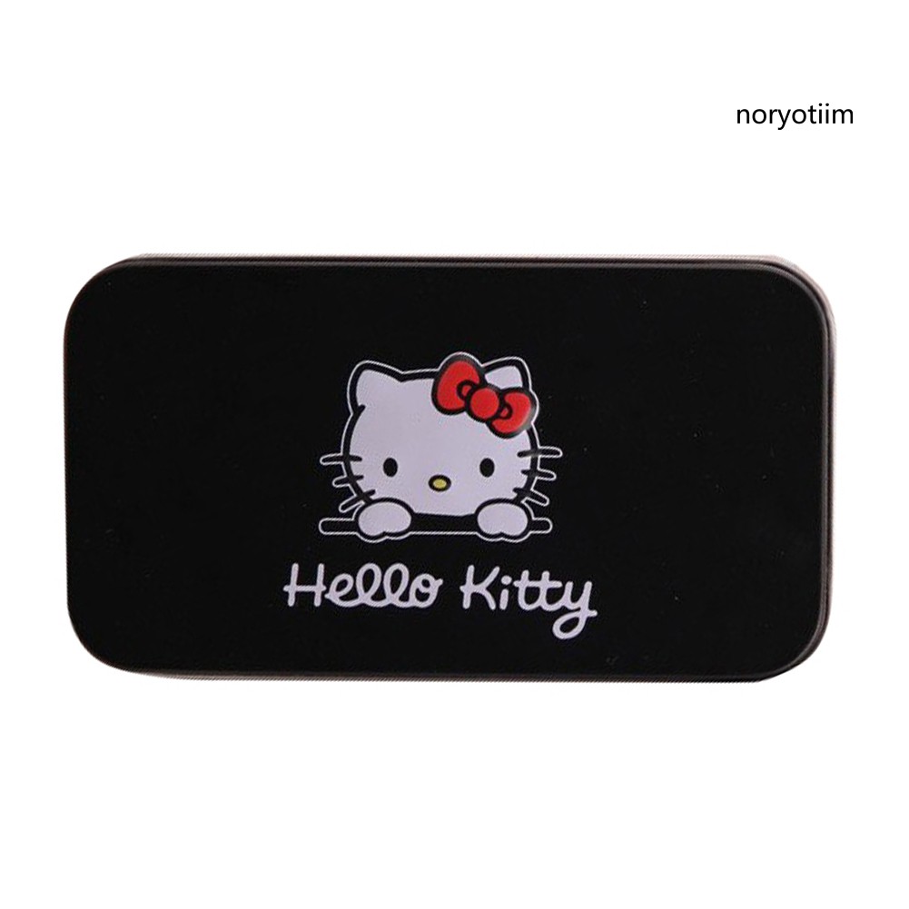 [Hàng mới về] Set 7 cọ trang điểm phấn nền/má hồng/phấn mắt/môi phong cách Hello Kitty dễ thương