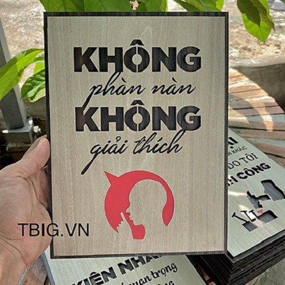 Tranh Động Lực TBIG048 những câu nói hay truyền cảm hứng làm việc sáng tạo (không phàn nàn không giải thích2