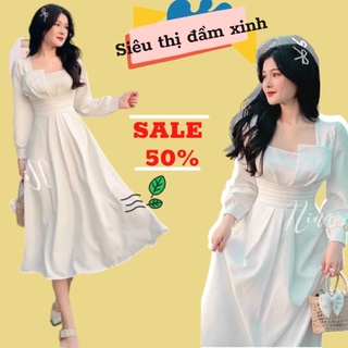 VÁY TRẮNG DỰ TIỆC SANG TRỌNG_HÀNG CAO CẤP-LOẠI 1_ĐẦM TRẮNG CHỤP HÌNH ĐÁM CƯỚI SIÊU XINH