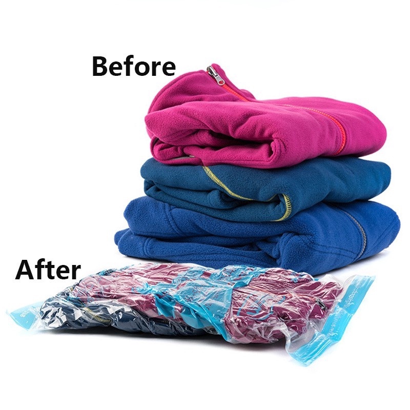 1 Túi Nén Chân Không Trong Suốt Có Thể Tái Sử Dụng 4 Kích Thước