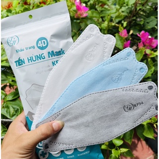 Khẩu trang kf94 tiến hùng, khẩu trang 4d 4 lớp kháng khuẩn