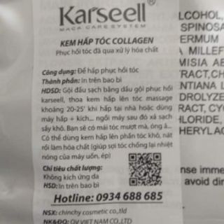 ( Chính Hãng) Hấp phục hồi colagen Karseell maca 500ml