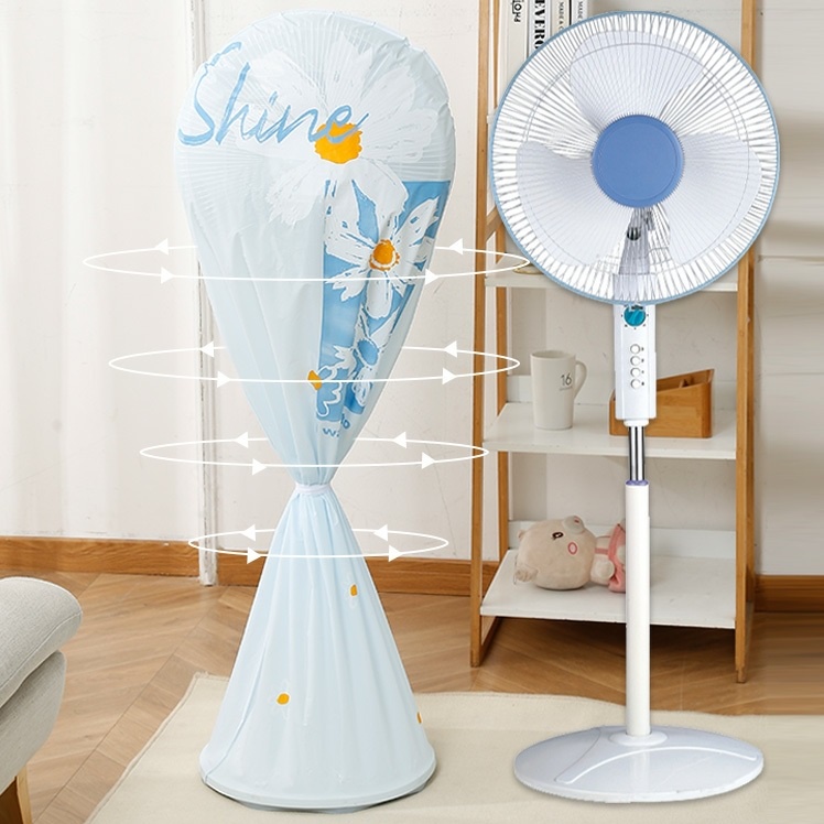 Bọc quạt chống bụi toàn thân PEVA không thấm nước, vải bọc quạt có size cho quạt cây và quạt bàn
