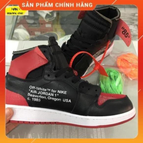 Xả Chính Hãng hàng cao cấp Giày senaker AIR JORDAN 1 off white đỏ đen " x '\