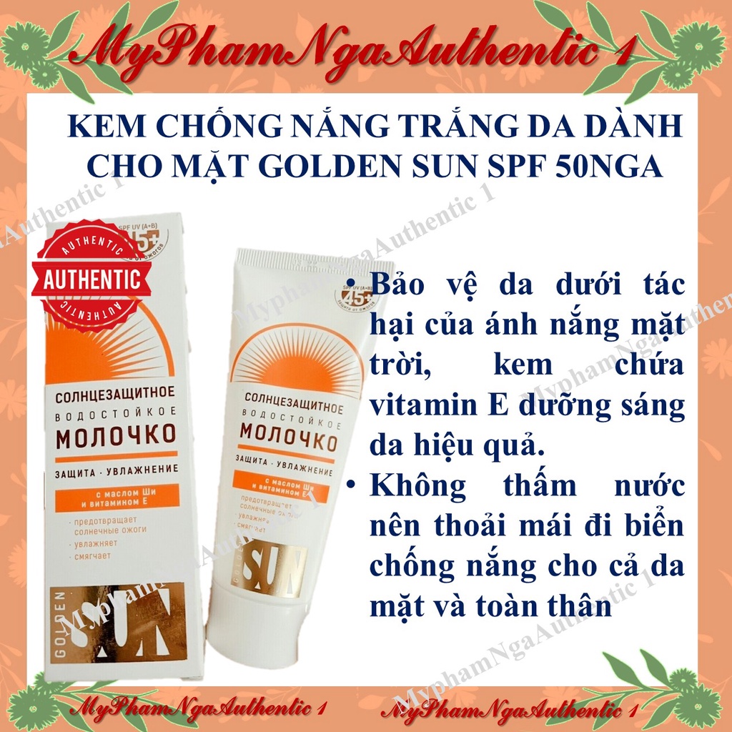 Kem Chống Nắng Golden Sun_Chôngs nắng cải thiện đốm nâu