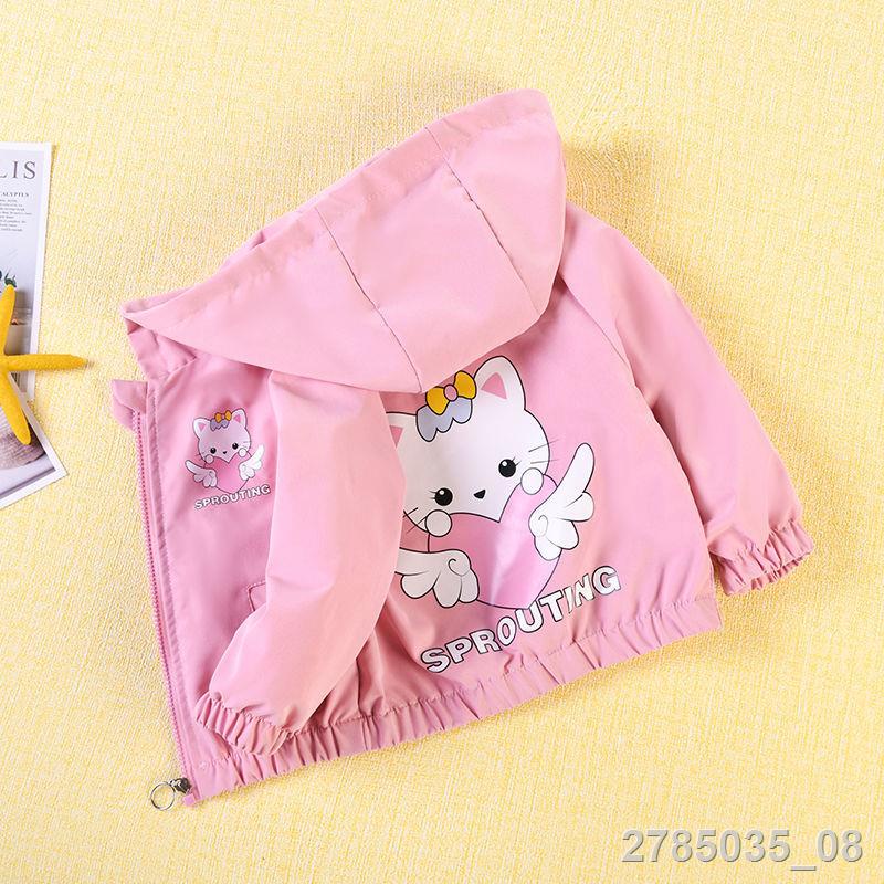 💕Hld KIDS✨❣Áo khoác gió mỏng thời trang xuân thu cho bé gái 3-6-8 tuổi