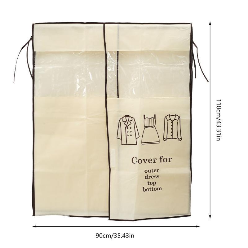 Mới Móc Treo Quần Áo Bằng Vải Không Dệt Chống Bụi Có Khóa Dán Tiện Dụng