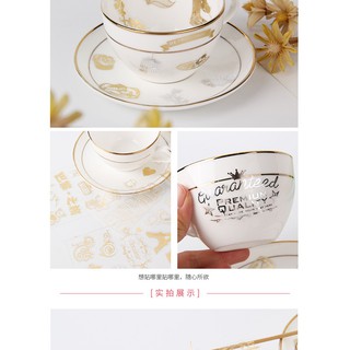 Sticker set Gold 3D