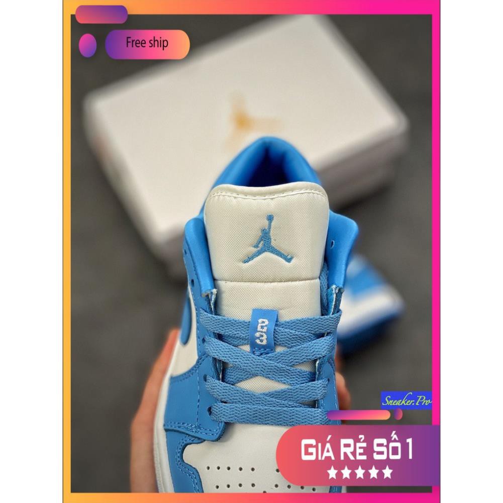 (FULL BOX + QUÀ TẶNG) Giày thể thao AIR Jordan 1 Low UNC (W) cổ thấp siêu đẹp dành cho nam và nữ