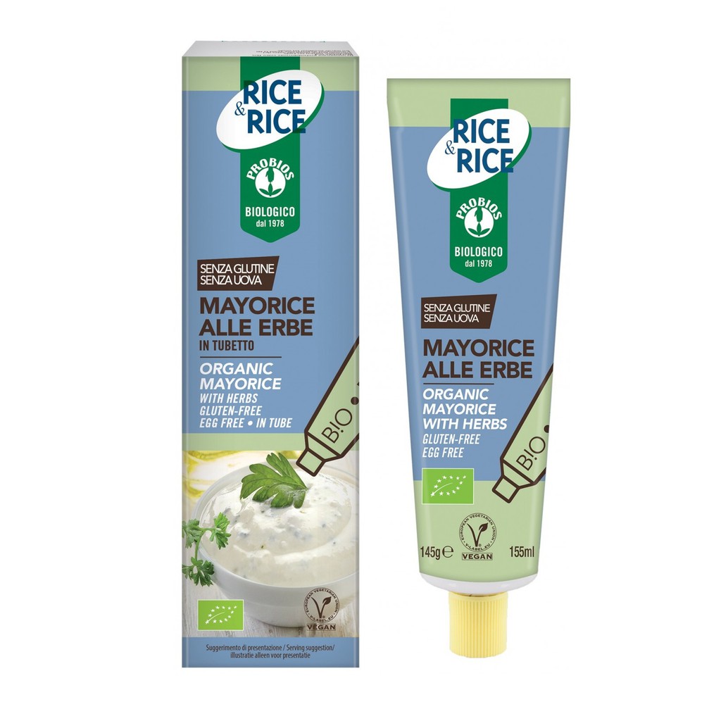Sốt Mayorice thảo mộc (date 30/07/2023) hữu cơ không trứng 145g ProBios Organic Mayorice with Herbs in Tube