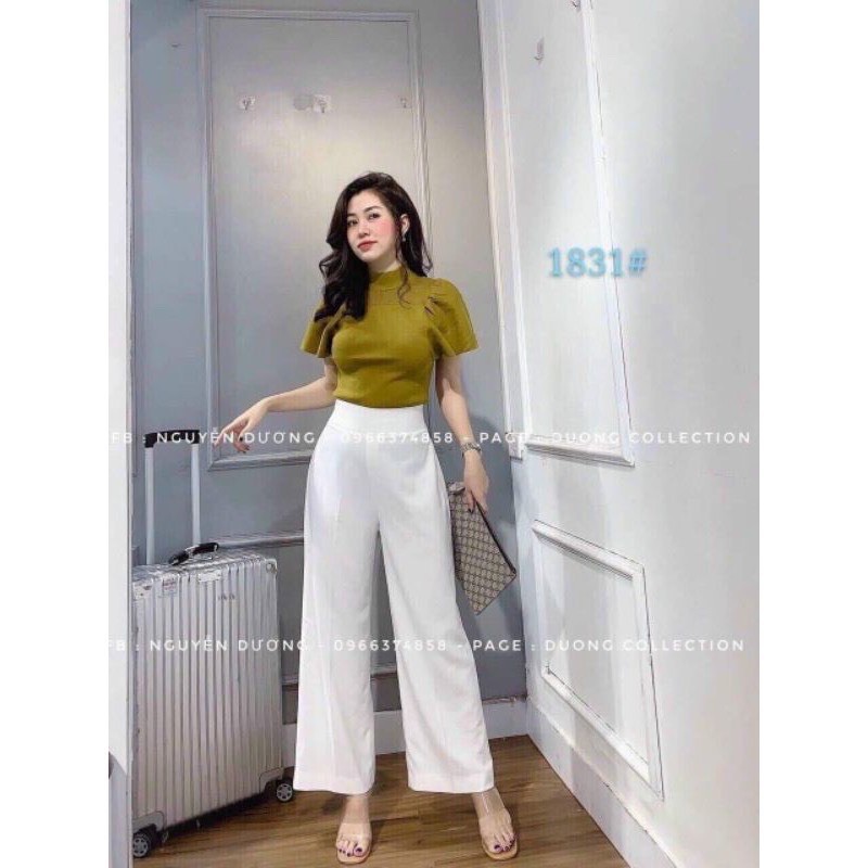 QUẦN VẢI ỐNG RỘNG 3 MÀU CHO NỮ | BigBuy360 - bigbuy360.vn