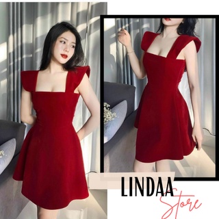 Đầm dự tiệc xòe nhung emma dress