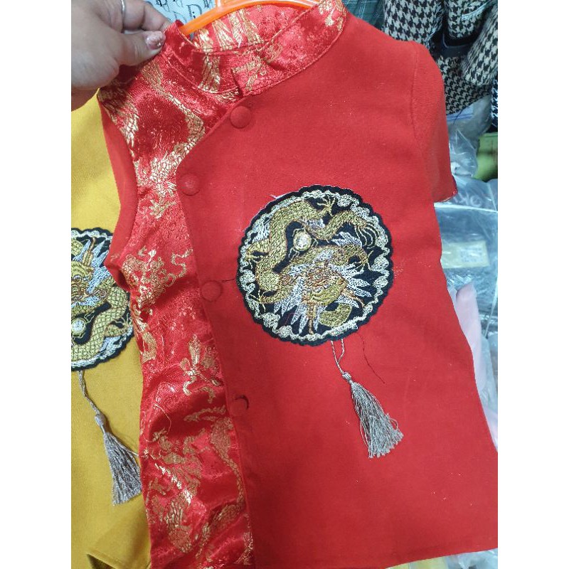 Áo dài Khánh tròn hình Rồng cao cấp size 9-30kg