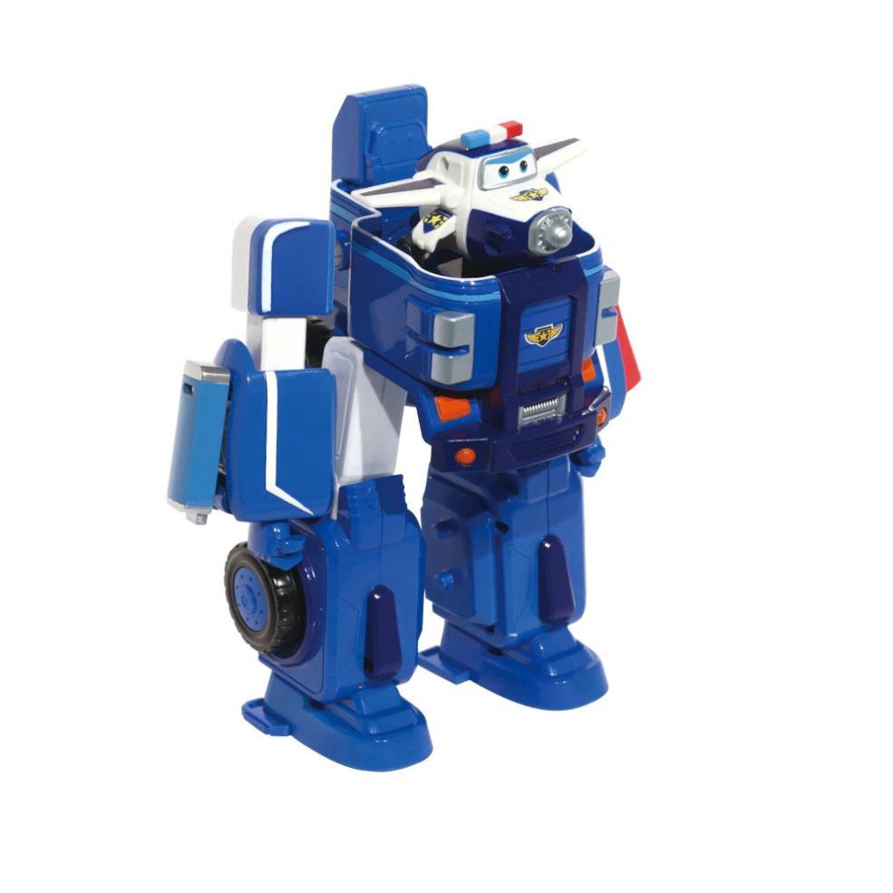 Super wings Đội bay siêu đẳng Máy bay biến hình robot mô hình cảnh sát Paul cỡ lớn đồ chơi trẻ em