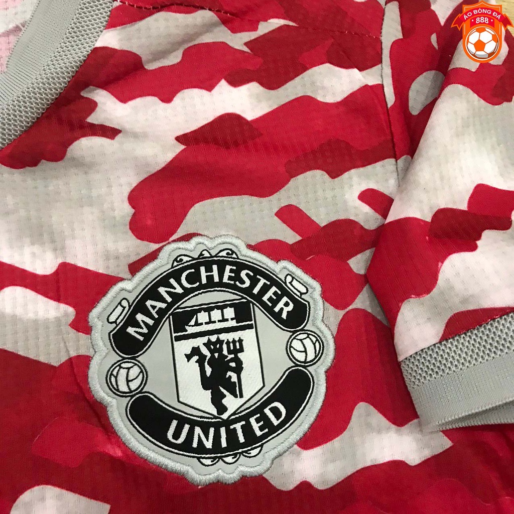 Áo Bóng Đá CLB Manchester United 2021 - Mẫu Training- Vải Polyester Thái Gai Lưới