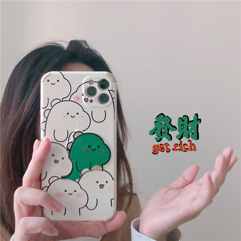 Ốp iPhone Khủng Long Hoạt Hình iPhone 12 Pro Max/12/12 Pro/7Plus/8Plus/X/Xs Max/11/11 Pro Max - ốp iphone