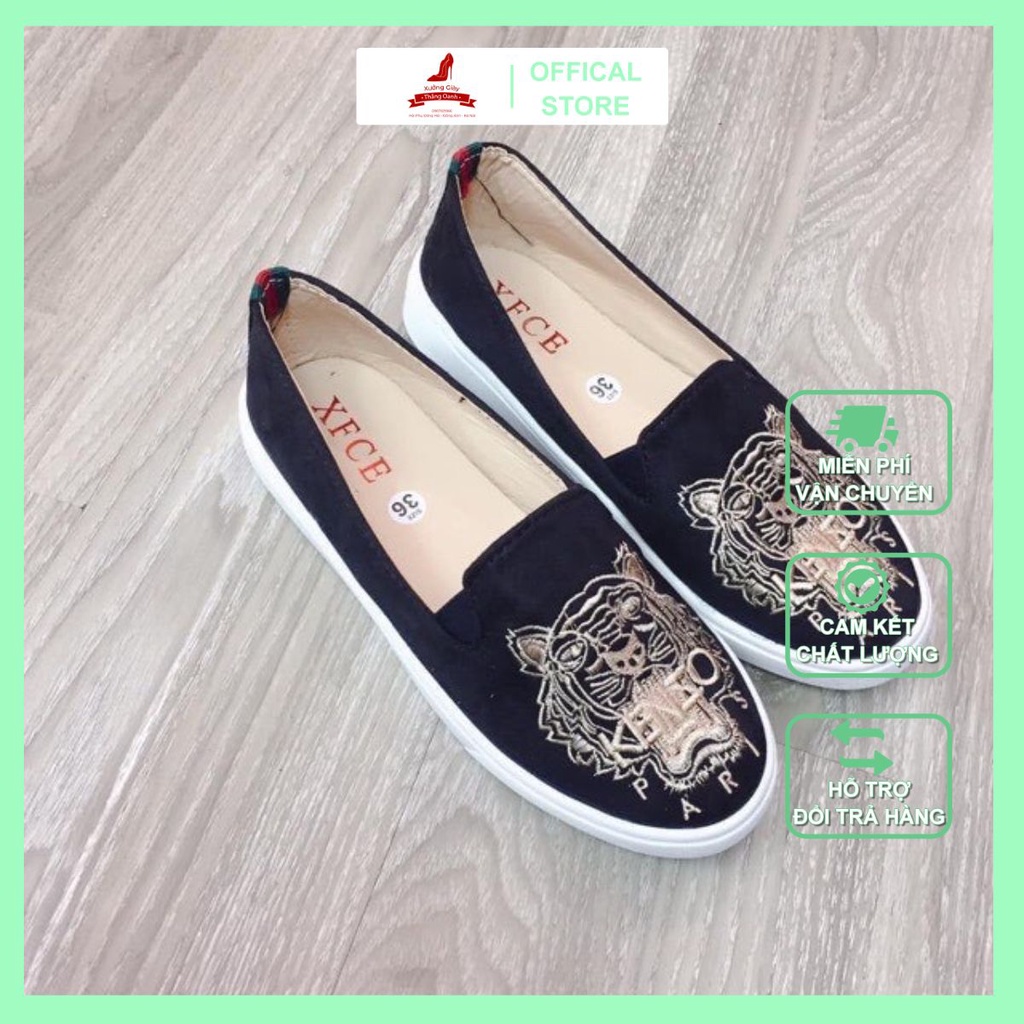 GIÀY SLIP ON DA LỘN CHÂT NỈ SIÊU ĐẸP 👟👟 ⚡🍁 🍀🌴