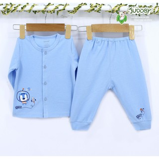 JB126SG Bộ quần áo cài giữa dài tay Judoby (3-9M)