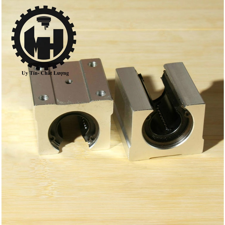 Con trượt tròn SBR16,20,25,30 Loại hở cho ray trượt tròn có đế.