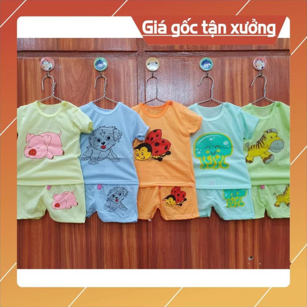 ÁP MÃ Hoàn 10k xu- Combo 5 Bộ quần áo cho bé sơ sinh/ bộ đồ cotton bé gái/bé trai