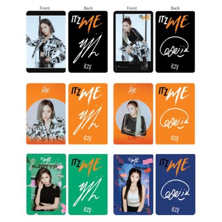 Mua 15 thẻ tặng 1 card thẻ nhựa ITZY - IT'Z ME in 2 mặt bo góc có chữ ký