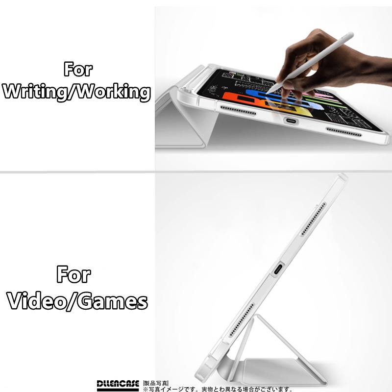 Bao da máy tính bảng DLLENCASE có ngăn đựng bút thích hợp cho iPad 2021 Pro 11 2019 2020 10.2 7