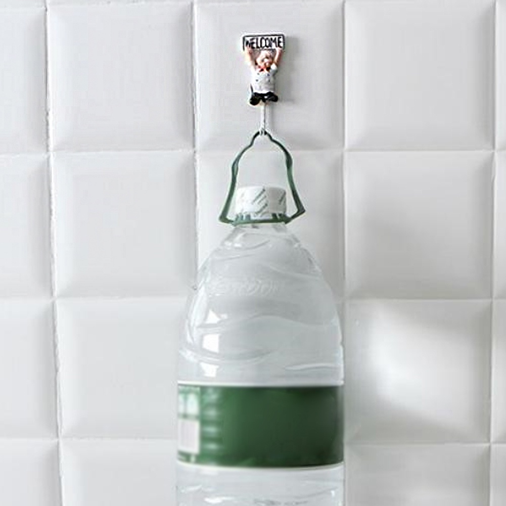 Móc Treo Chìa Khóa Dán Tường Bằng Nhựa Resin Không Để Lại Dấu Vết