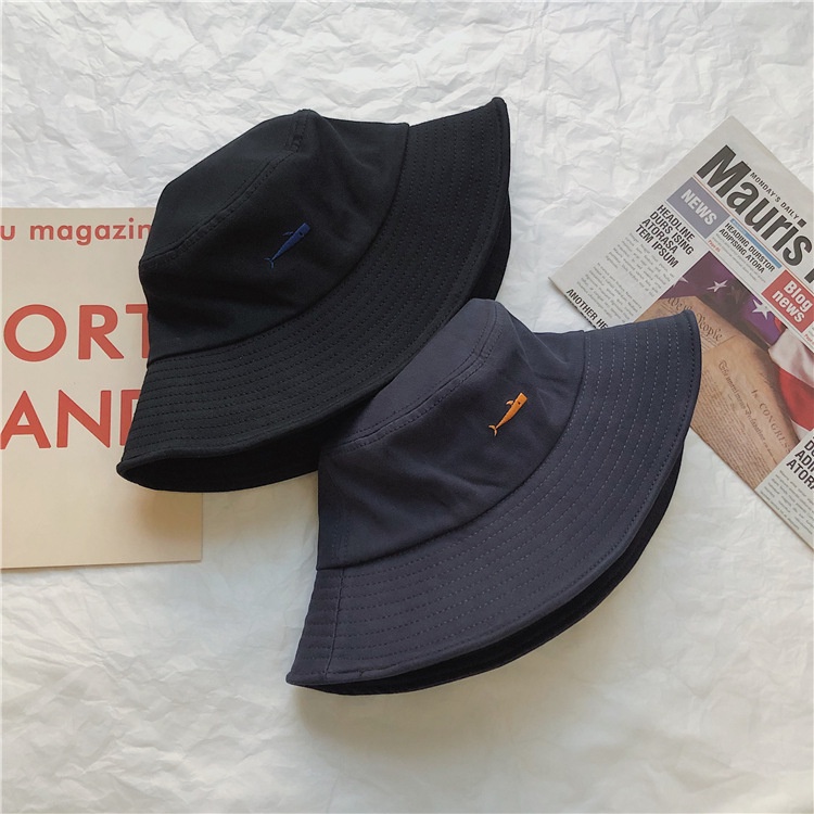 Mũ Bucket Nữ KOBI Vải Dày, Nón Bucket Nữ Hàng Hiệu Hàn Quốc họa tiết cá heo Unisex Phong cách trẻ trung cá tính